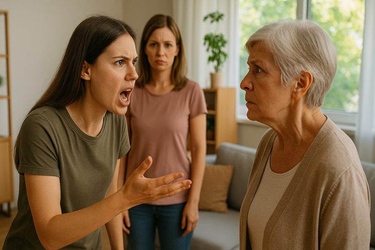 — Твои дочки приехали — пусть твой сын их и обслуживает. Я здесь никому не прислуга. — сказала невестка